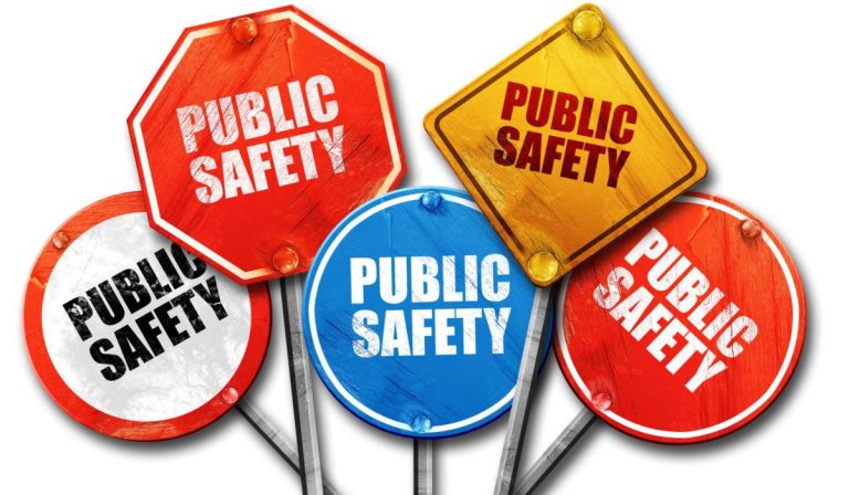 graphic of public safety signs